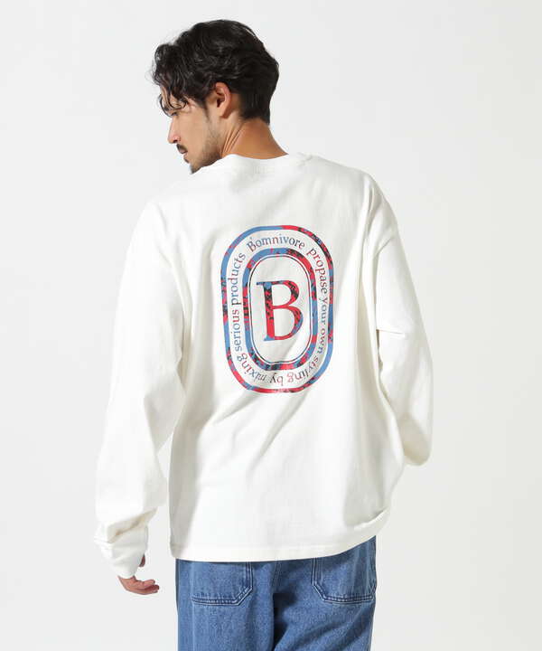 B omnivore/ビーオムニボー　L/S FLOCKY LOGO