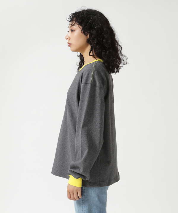 SOGLIA/ソリア　OPEN END SOLID LONG SLEEVE T  リンガーＴ