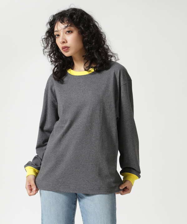 SOGLIA/ソリア　OPEN END SOLID LONG SLEEVE T  リンガーＴ