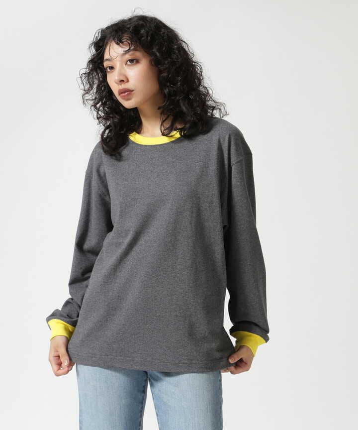 SOGLIA/ソリア　OPEN END SOLID LONG SLEEVE T  リンガーＴ