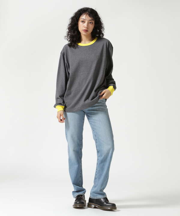 SOGLIA/ソリア　OPEN END SOLID LONG SLEEVE T  リンガーＴ