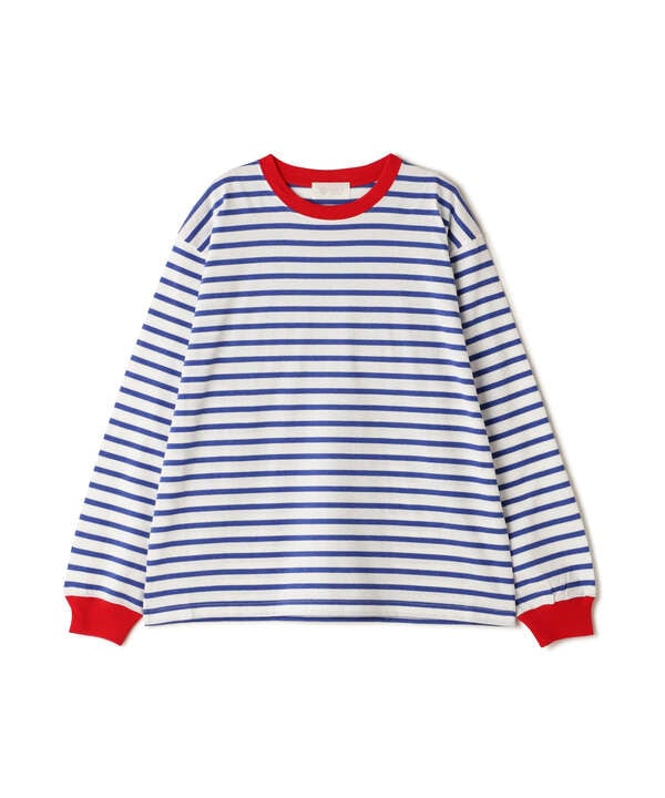 SOGLIA/ソリア　OPEN END BORDER LS TEE　ボーダーＴ