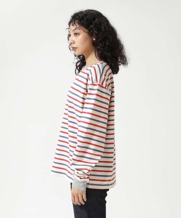 SOGLIA/ソリア　OPEN END BORDER LS TEE　ボーダーＴ