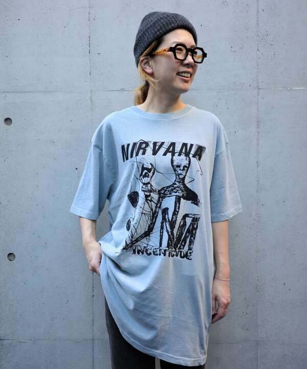 NIRVANA/ニルヴァーナ 　INCESTICIDE STACKED LOGO S/S TEE