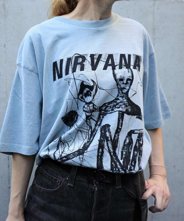 NIRVANA/ニルヴァーナ 　INCESTICIDE STACKED LOGO S/S TEE