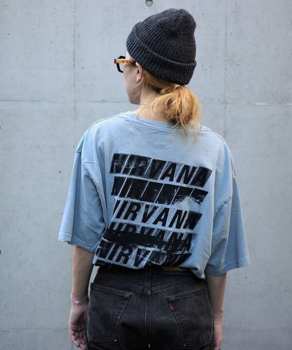 NIRVANA/ニルヴァーナ 　INCESTICIDE STACKED LOGO S/S TEE