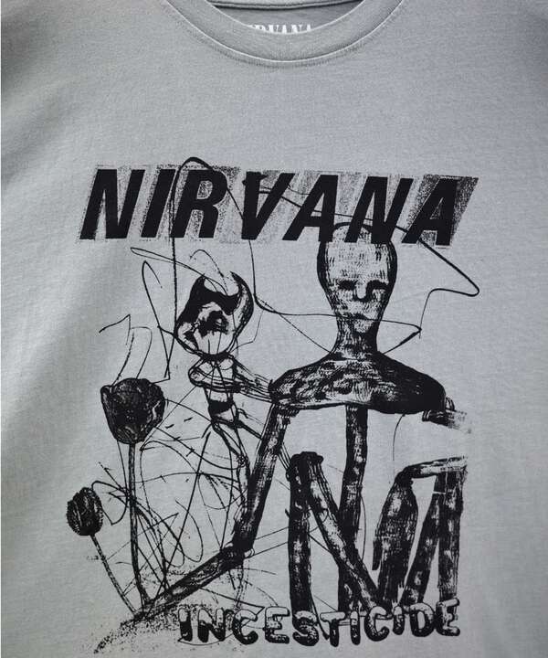 NIRVANA/ニルヴァーナ 　INCESTICIDE STACKED LOGO S/S TEE