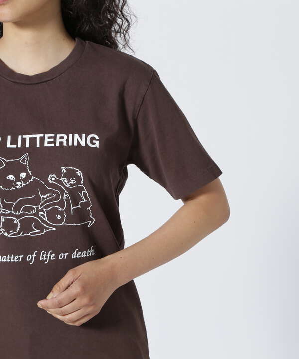 MIXTA/ミクスタ CREW NECK STOP LITTERING Tシャツ