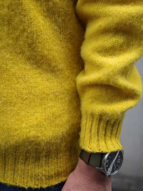 INVERALLAN/インバーアラン　別注SHAGGY CREW SHETLAND SWEATER