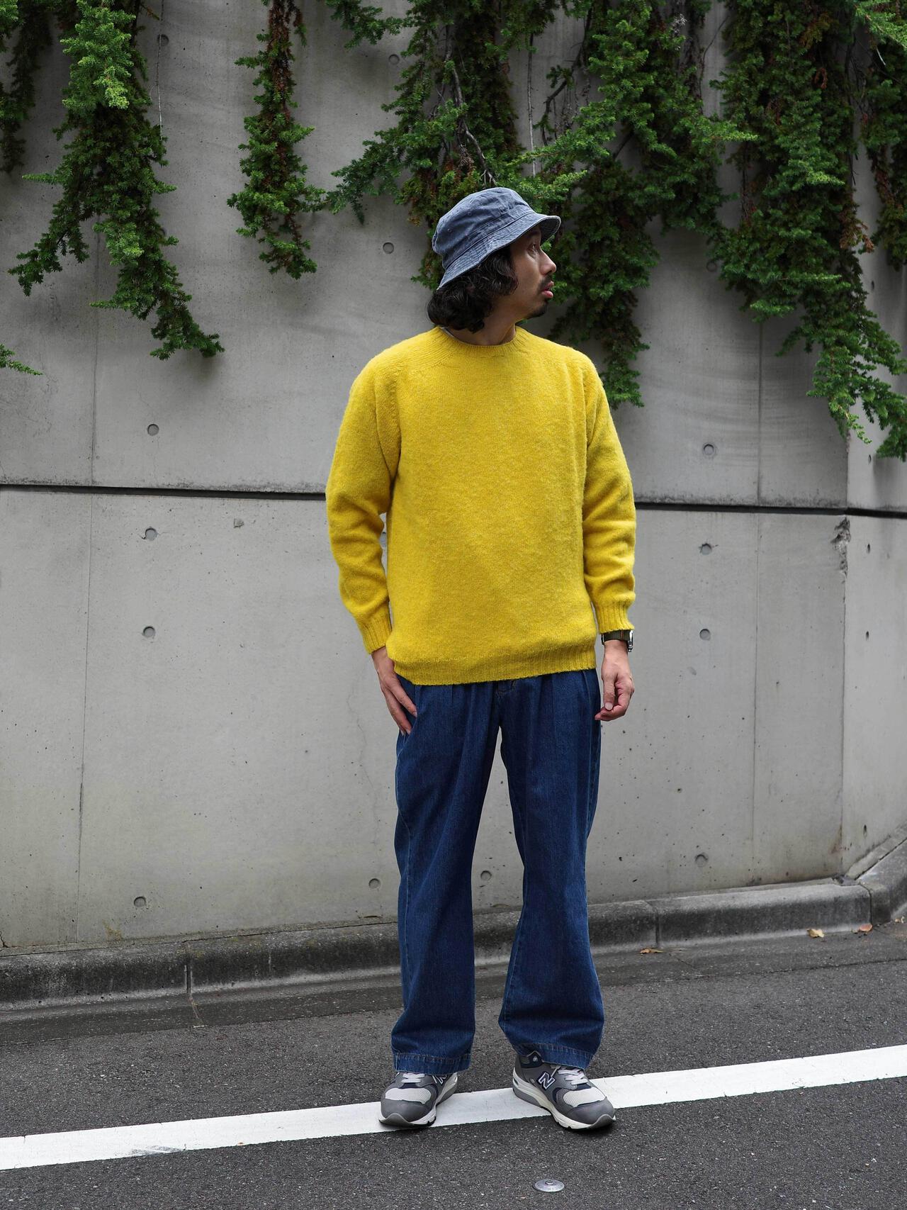 INVERALLAN/インバーアラン　別注SHAGGY CREW SHETLAND SWEATER