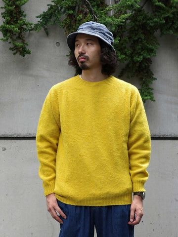 INVERALLAN/インバーアラン　別注SHAGGY CREW SHETLAND SWEATER