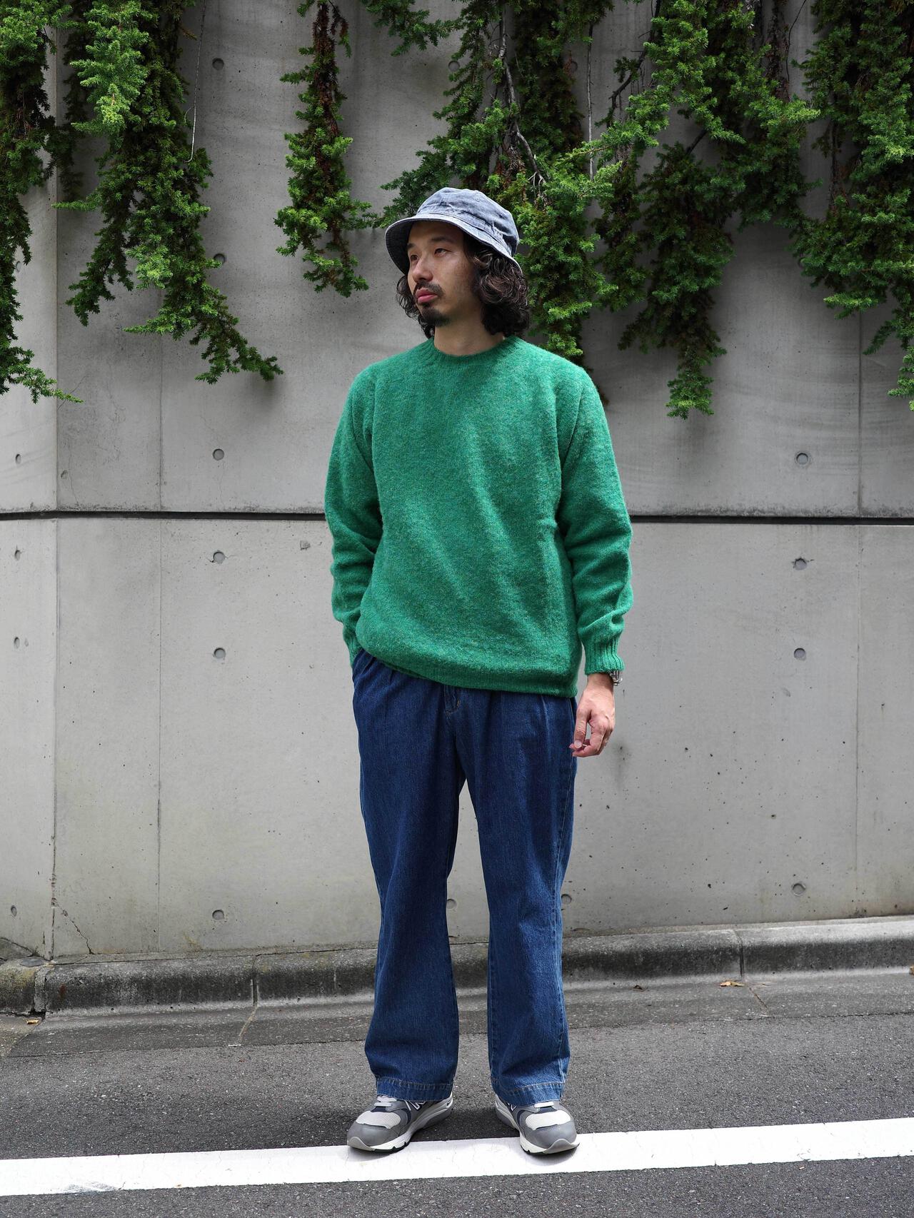 INVERALLAN/インバーアラン　別注SHAGGY CREW SHETLAND SWEATER