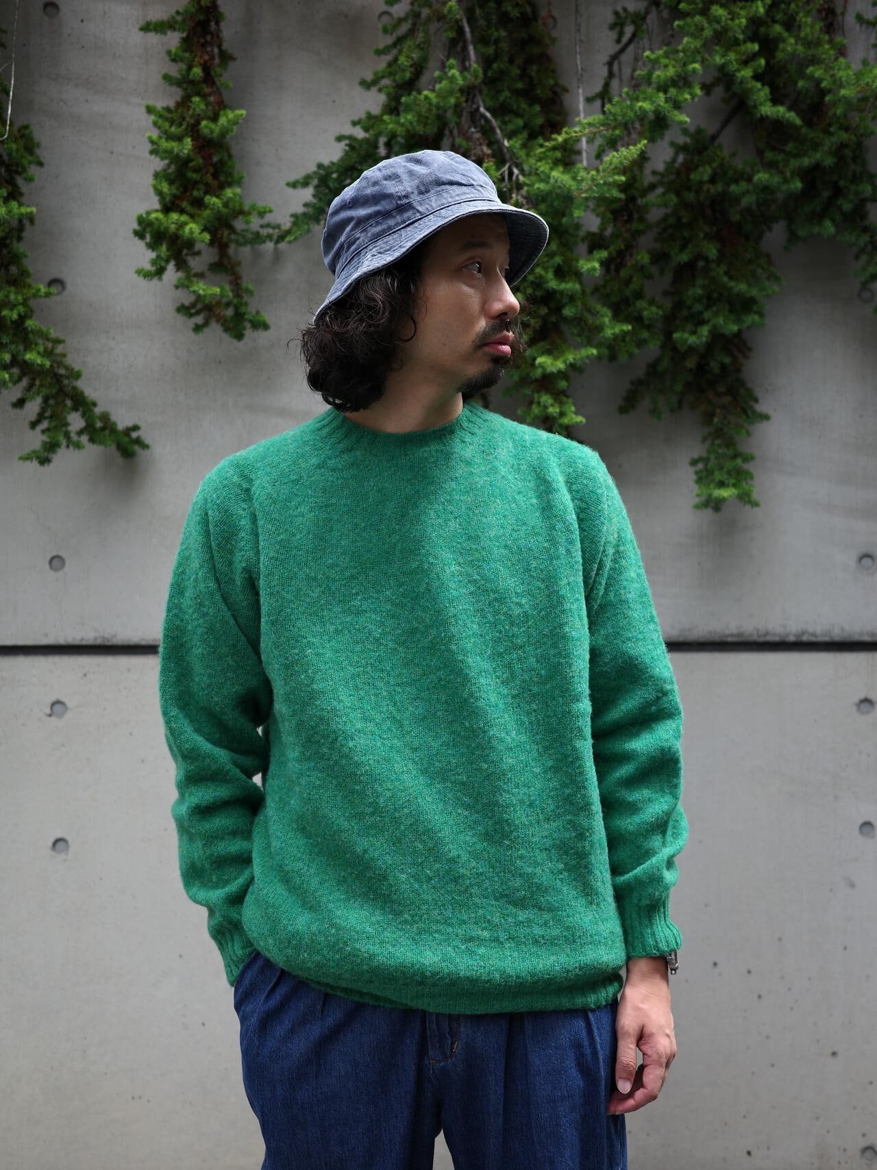 INVERALLAN/インバーアラン　別注SHAGGY CREW SHETLAND SWEATER