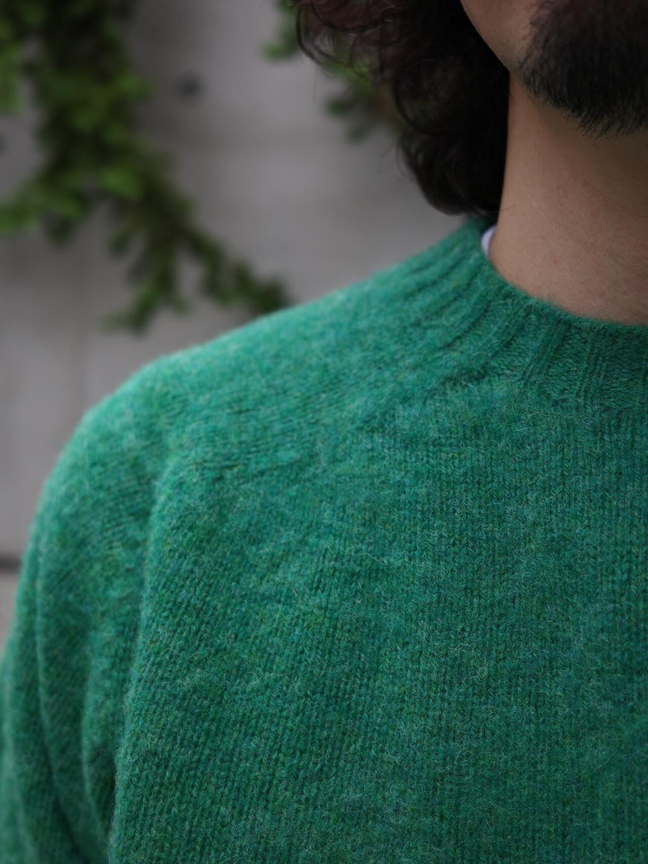 INVERALLAN/インバーアラン　別注SHAGGY CREW SHETLAND SWEATER