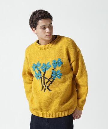 MacMahon Knitting Mills　Crew Neck Knit-5 Flowers