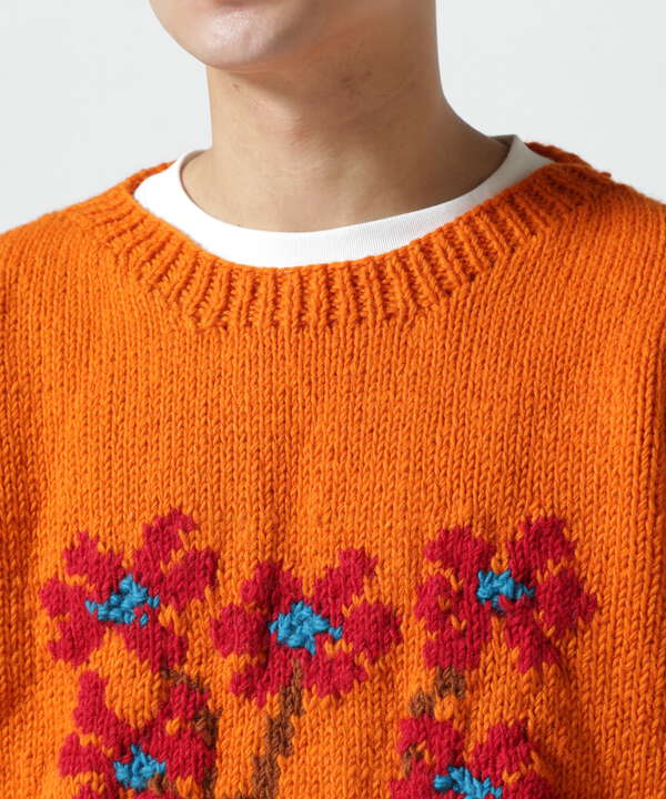 MacMahon Knitting Mills　Crew Neck Knit-5 Flowers