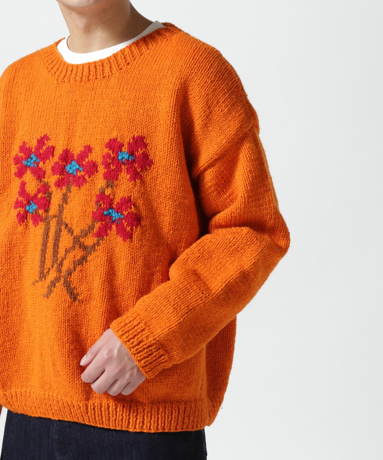 MacMahon Knitting Mills Crew Neck Knit-5 Flowers | BEAVER ( ビーバー ) | US  ONLINE STORE（US オンラインストア）