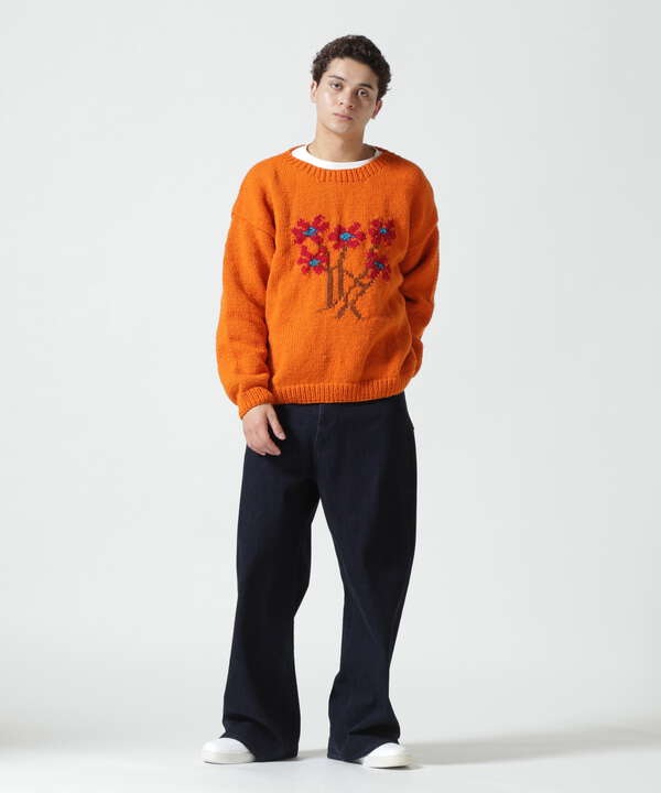 MacMahon Knitting Mills　Crew Neck Knit-5 Flowers