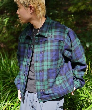 【先行予約 11月中旬-11月下旬入荷予定】Needles／ニードルズ　別注MW Jean JK - Wool Tartan Plaid