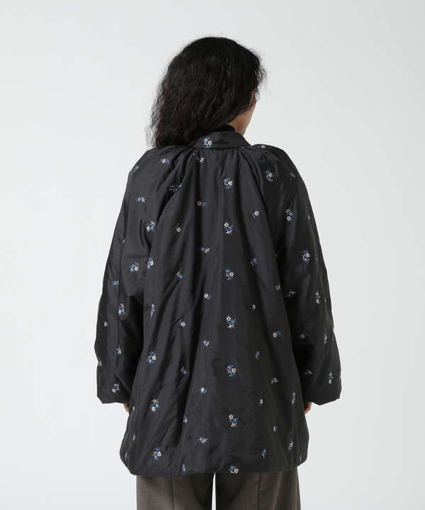 RHODOLIRION/ロドリリオン　Padded Coat Floral Pattern Emb