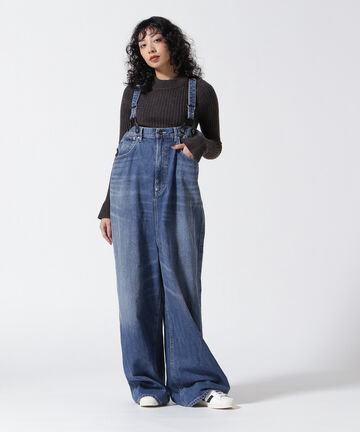 RHODOLIRION/ロドリリオン　5POCKETS SUSPENDER PANT DENIM