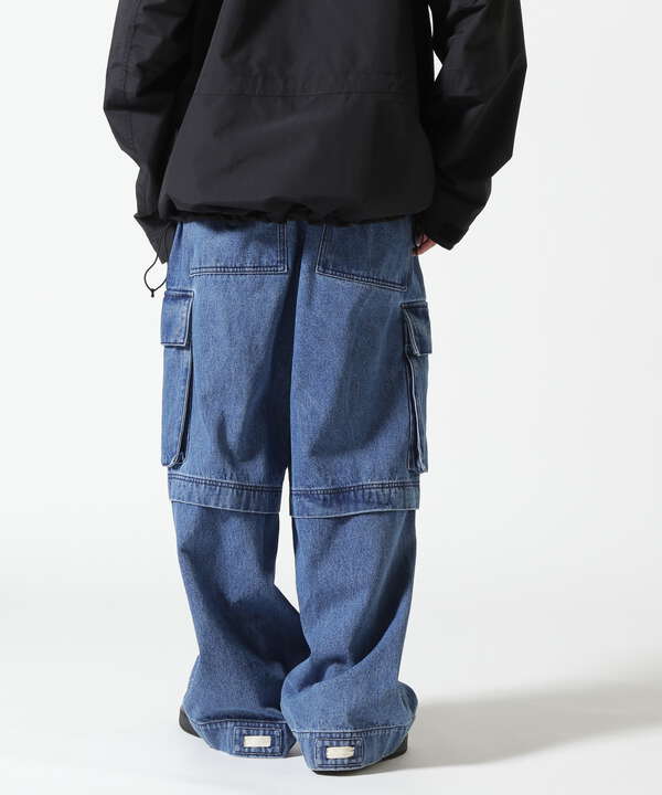 B omnivore/ビーオムニボー　DENIM CARGO PANTS