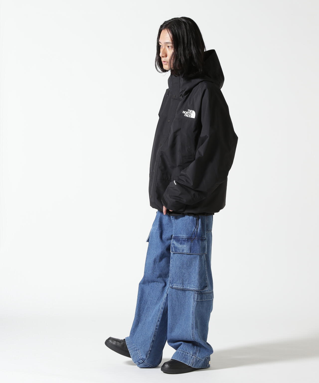 B omnivore/ビーオムニボー　DENIM CARGO PANTS