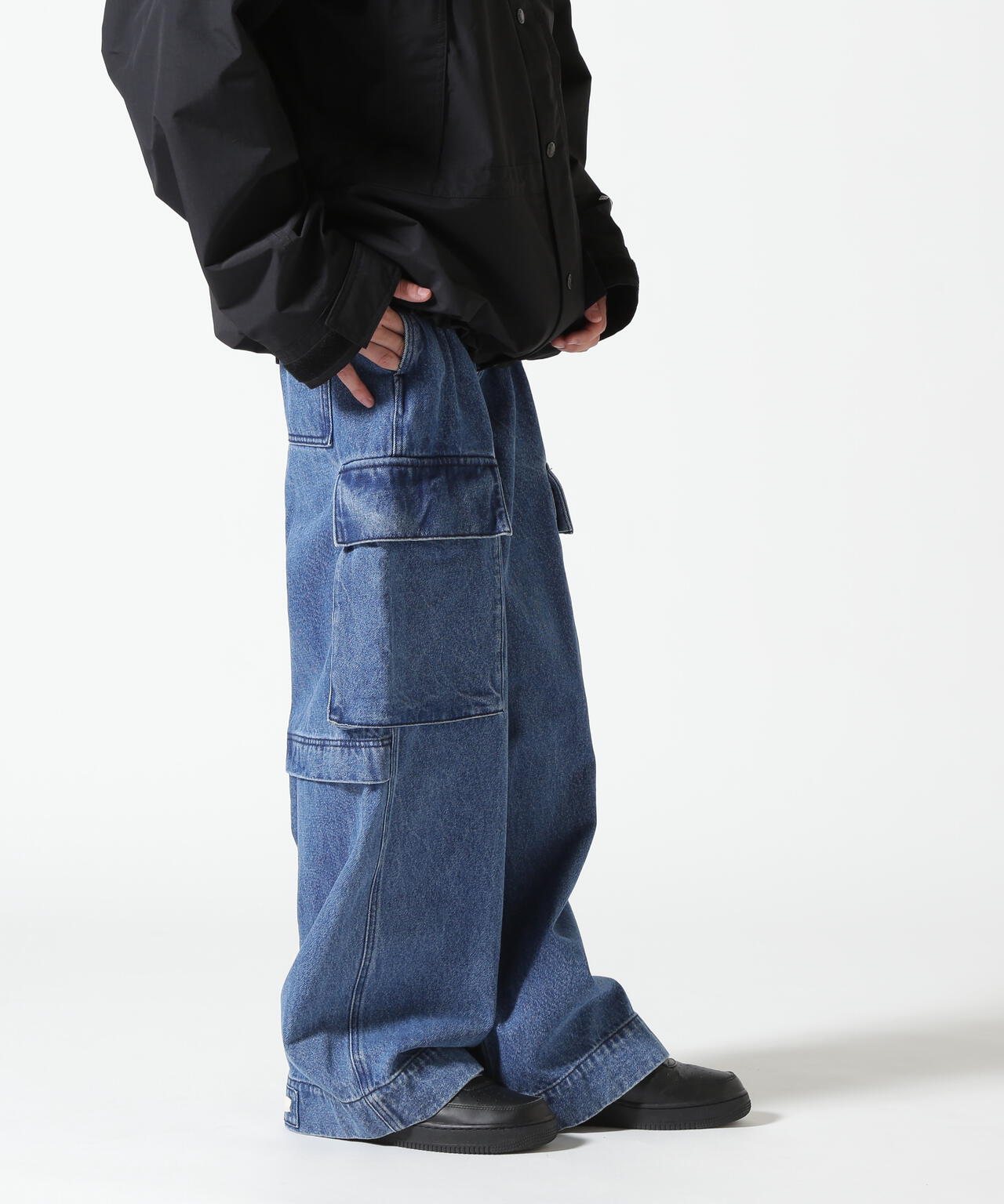 B omnivore/ビーオムニボー　DENIM CARGO PANTS