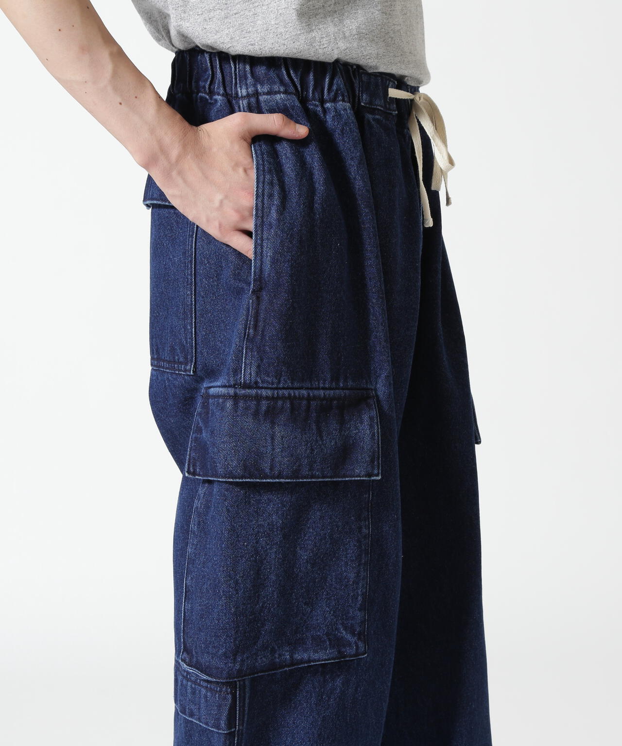 B omnivore/ビーオムニボー　DENIM CARGO PANTS