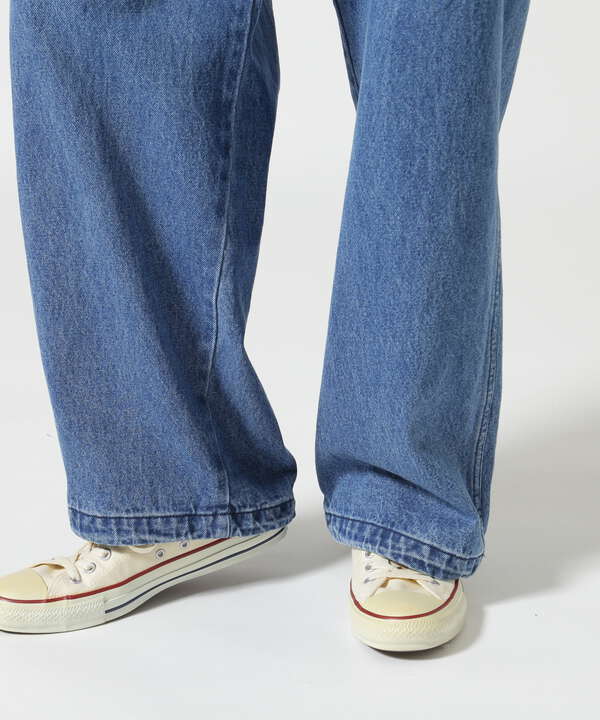 B omnivore/ビーオムニボー　DENIM BELT LOOSE PANTS