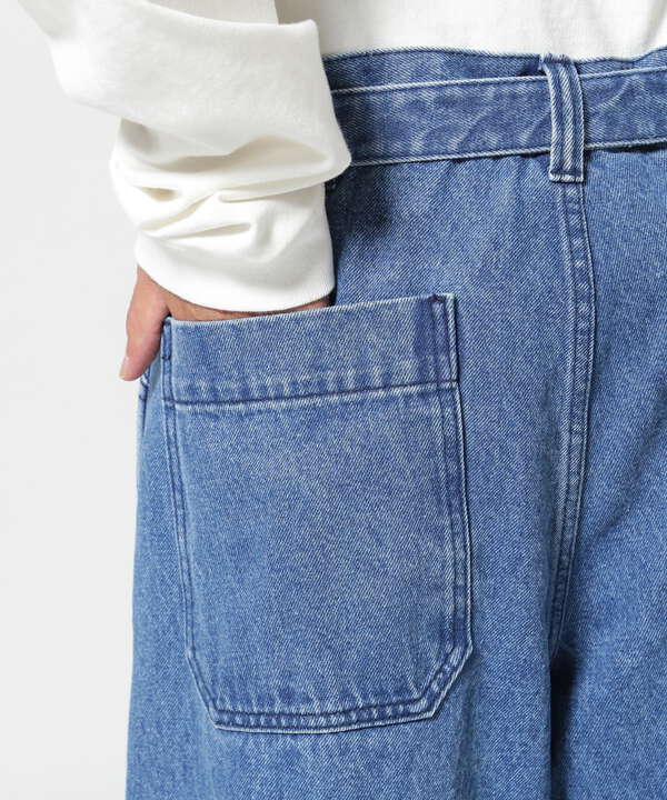 B omnivore/ビーオムニボー　DENIM BELT LOOSE PANTS