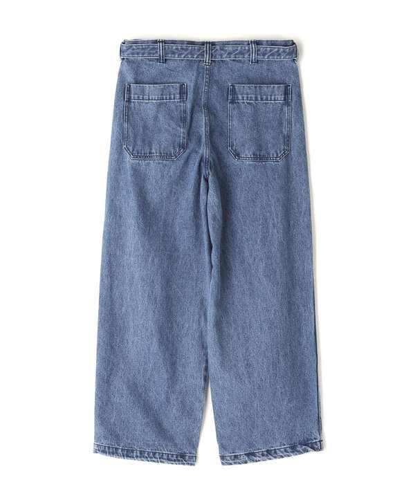 B omnivore/ビーオムニボー　DENIM BELT LOOSE PANTS