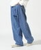 B omnivore/ビーオムニボー　DENIM BELT LOOSE PANTS