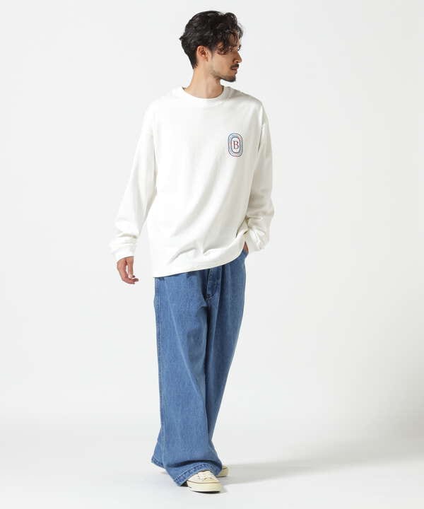 B omnivore/ビーオムニボー　DENIM BELT LOOSE PANTS