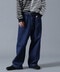 B omnivore/ビーオムニボー　DENIM BELT LOOSE PANTS