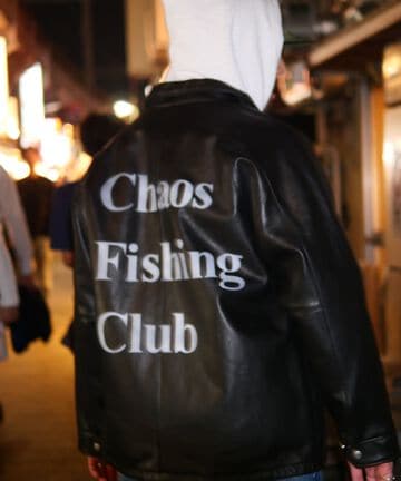 【予約 12月中旬-12月下旬入荷】Chaos Fishing Club×Schott×BEAVER 別注SHEEP COACH JKT