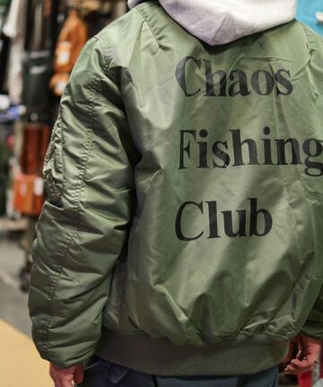 【予約 11月中旬入荷予定】Chaos Fishing Club×AVIREX×BEAVER 別注MA-1 COMMERCIAL