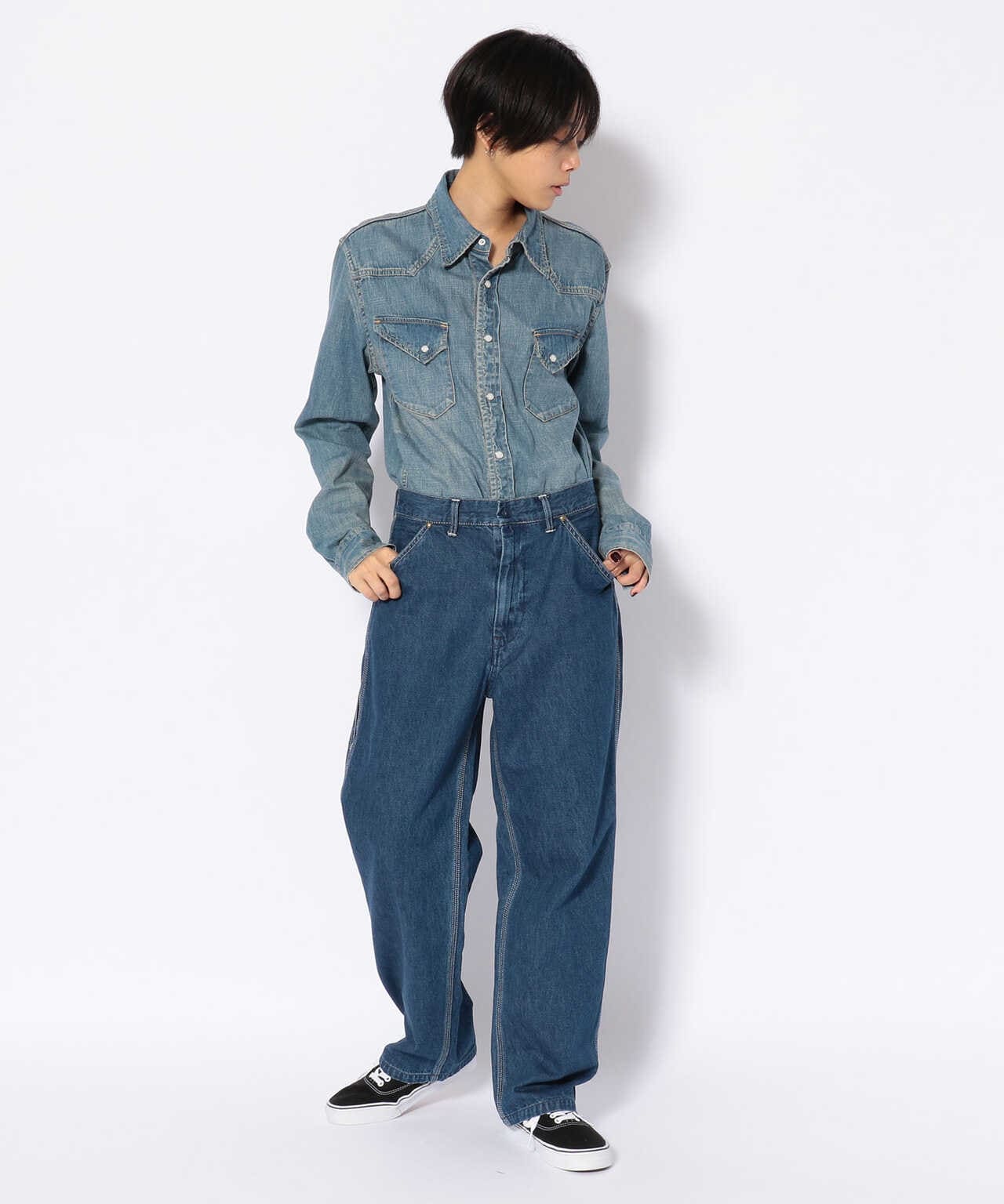 BOHEMIANS/ボヘミアンズ DENIM COL STIICH PAINTER PANTS/デニムカラー