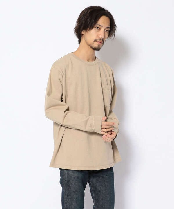 Goodwear/グッドウェア　L/S CREW NECK POCKET TEE