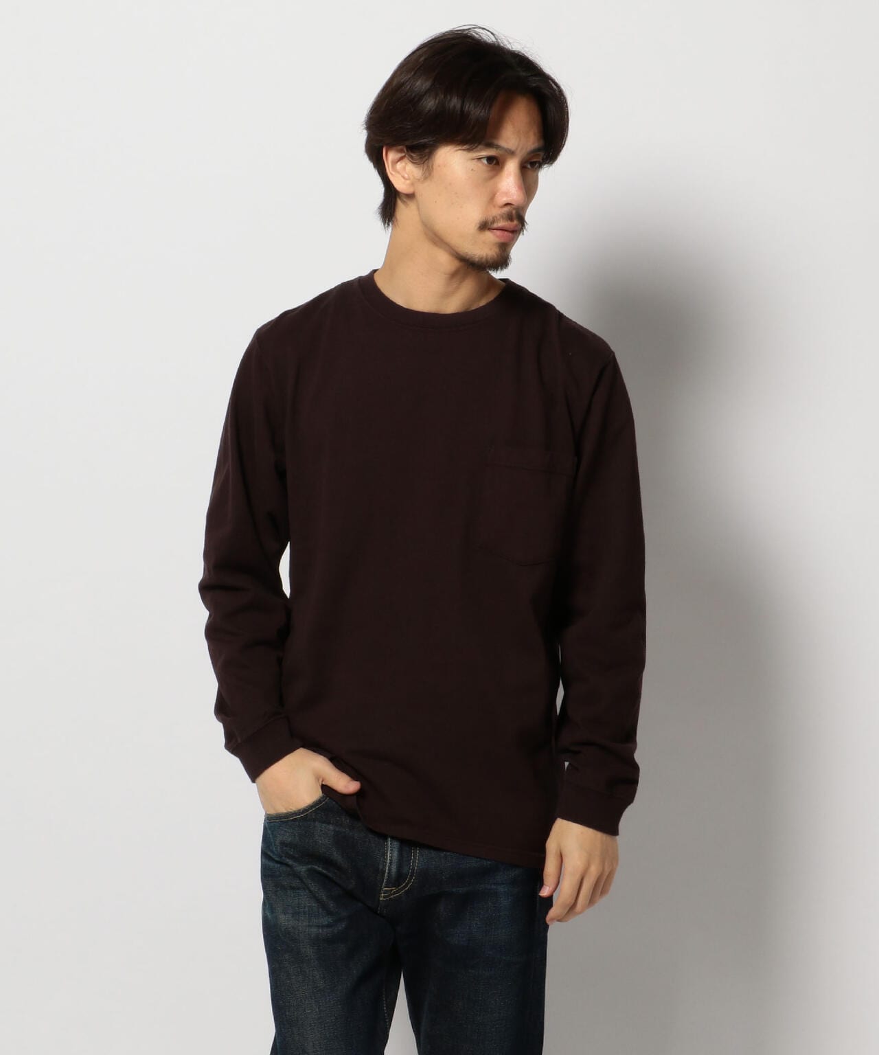 GOODWEAR/グッドウエア L/S CREW NECK POCKET TEE | BEAVER