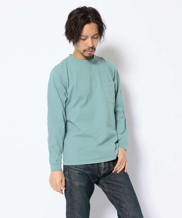 Goodwear/グッドウェア　L/S CREW NECK POCKET TEE