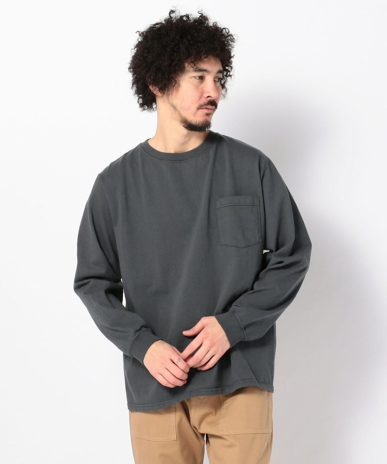 GOODWEAR/グッドウエア L/S CREW NECK POCKET TEE | BEAVER ( ビーバー