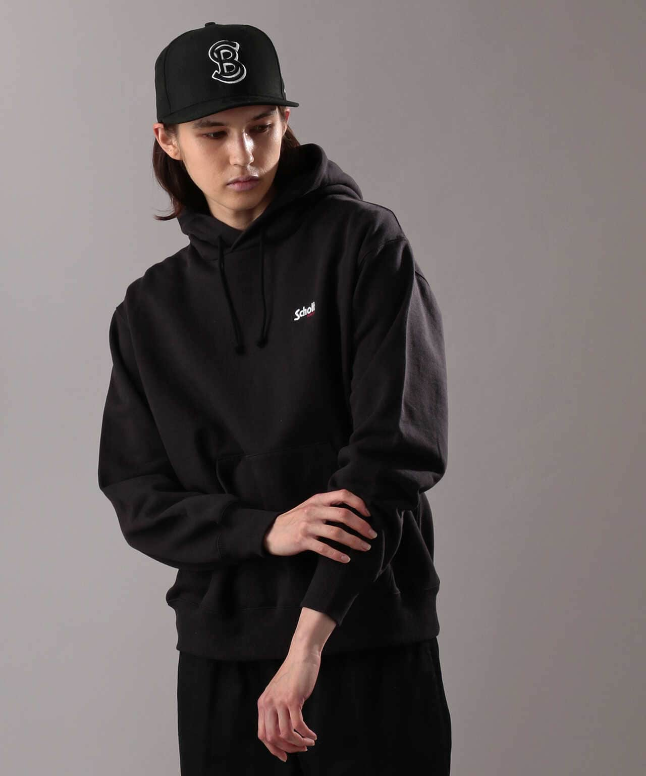 HOODED SWEAT LOGO EMBROIDERY/フーデッド スウェット ロゴ エンブロイ