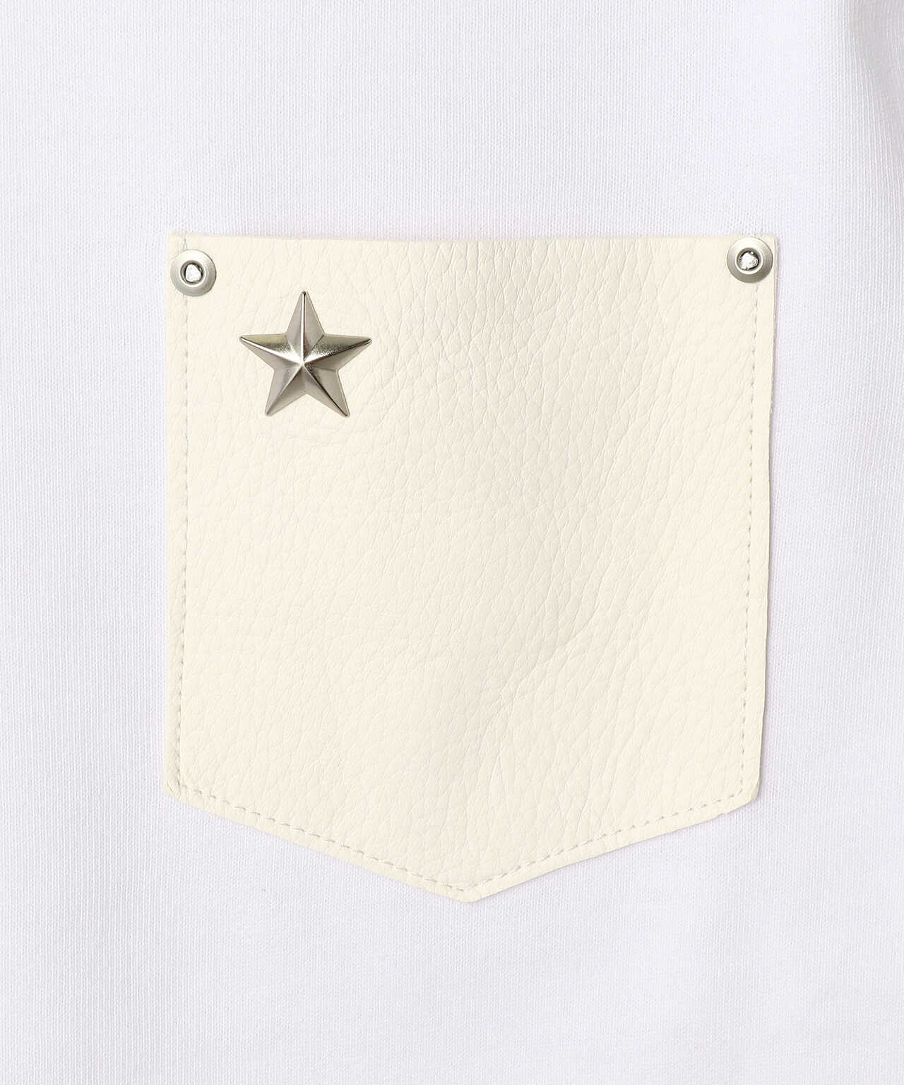 Schott/ショット/LEATHER POCKET ONE STAR TSHIRT/レザーポケットT