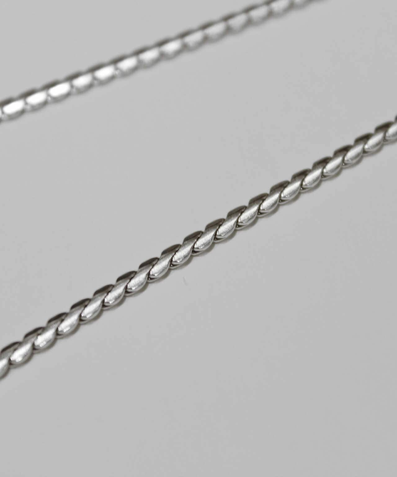 meian/メイアン/STERLING SILVER PYTHON TAIL CHAIN NECKLACE/パイソン