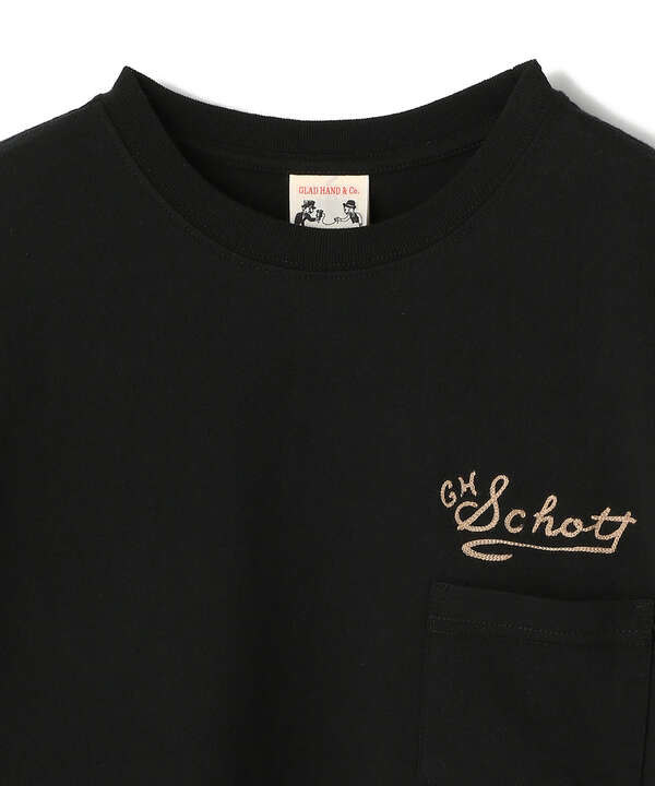 【WEB限定色あり】×GLAD HAND/グラッドハンド/Mr.PERFECTO STANDARD CREW LS T-SHIRT