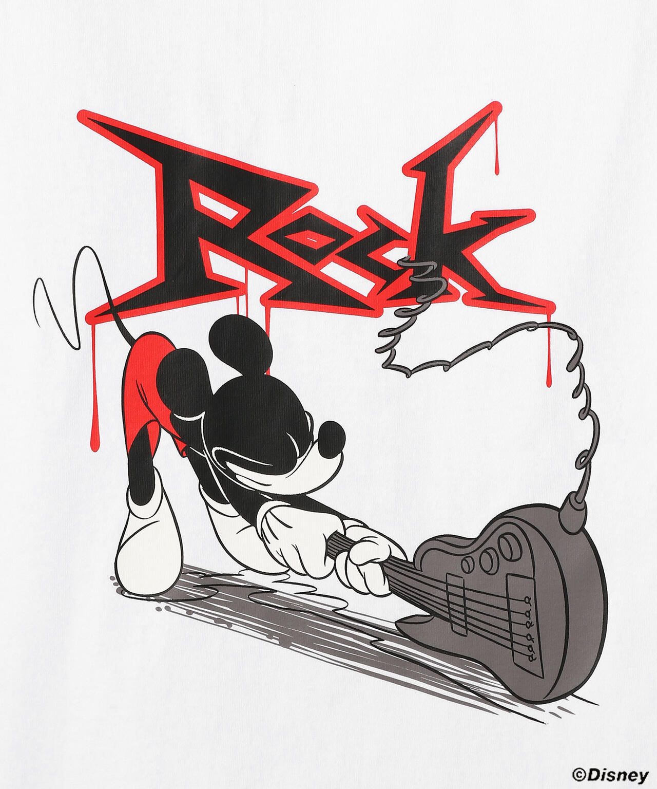 DISNEY/ディズニー/T-SHIRT HARD ROCK/ディスニー Tシャツ ハード