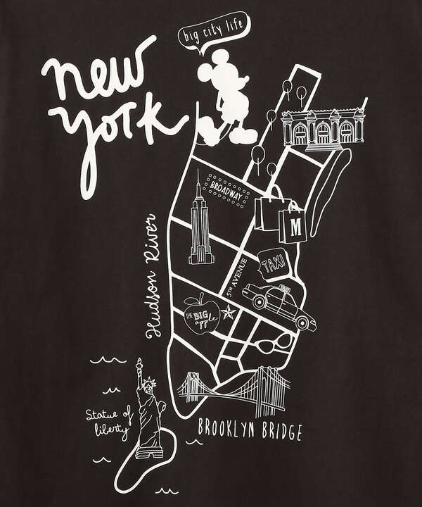 DISNEY LS T-SHIRT NEW YORK"/ロンT ニューヨーク"