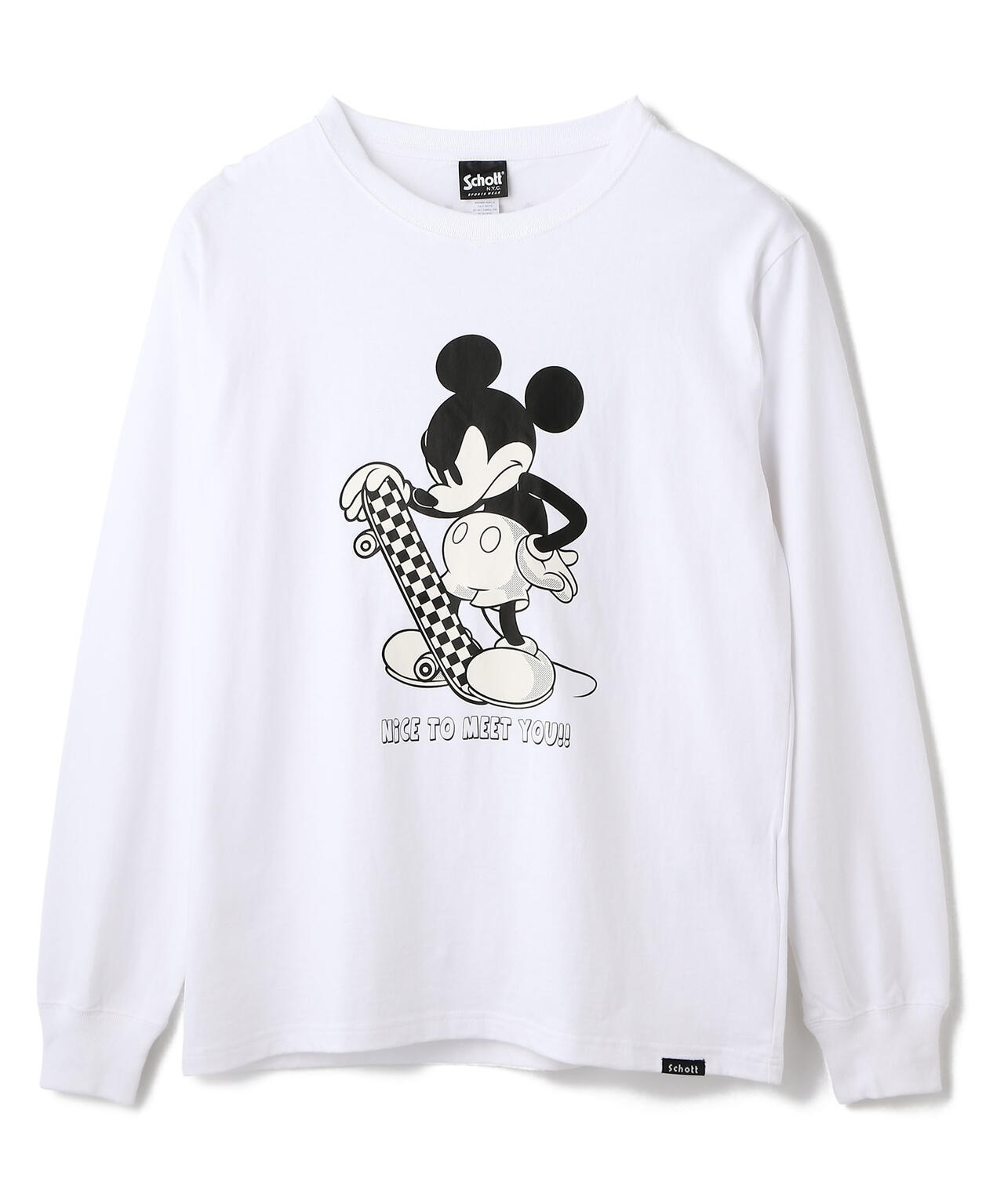 DISNEY LS T-SHIRT SKATE BOARD