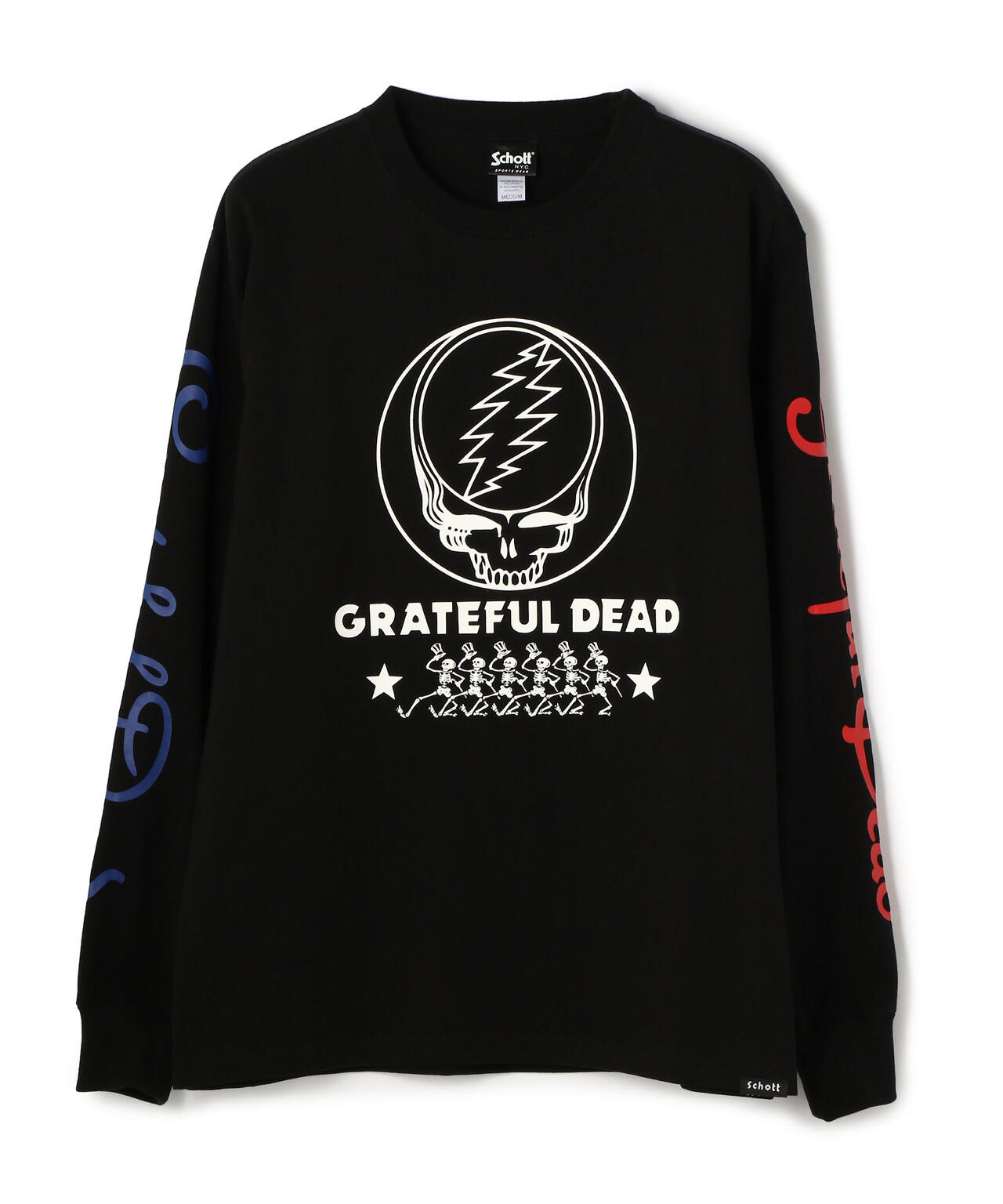 GRATEFUL DEAD/×グレイトフルデッド/ LS T-SHIRT 'DANCING SKELETON 